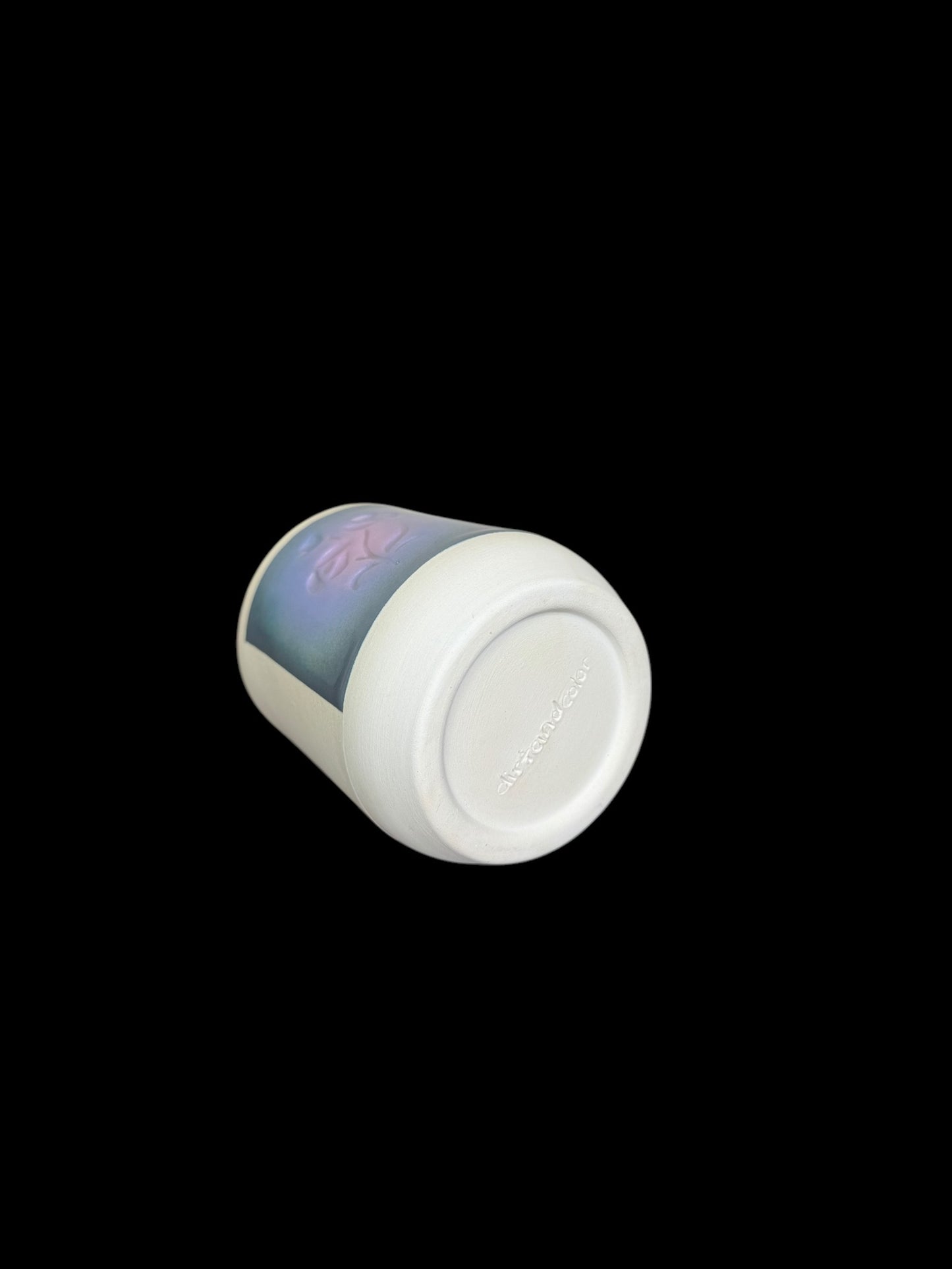 Airbrushed Floral Wine Cup