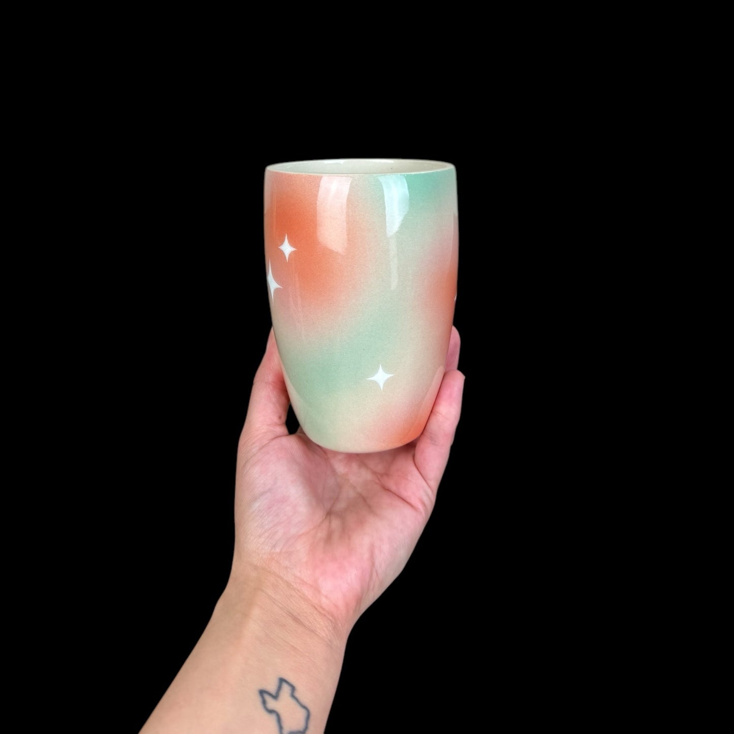 Airbrushed Tall Tumbler