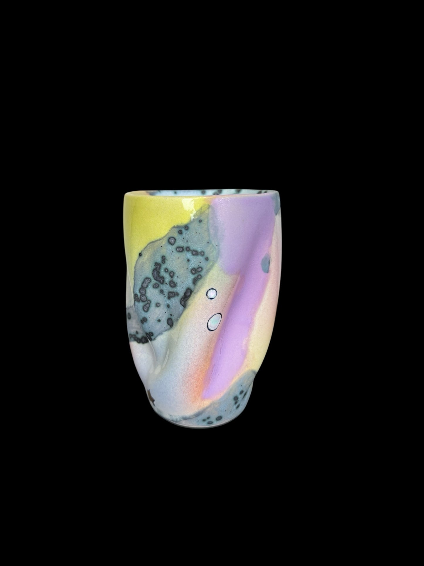 Multi-indented Wavy Tumbler with Gold Stars