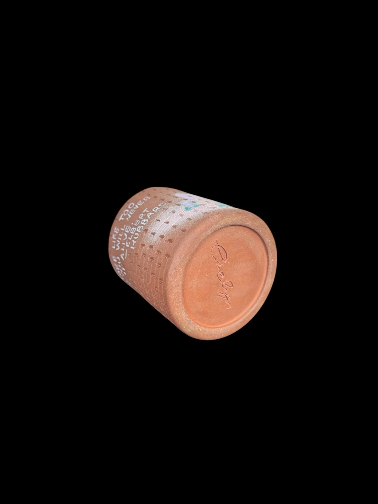 Hand Carved Brick Graffiti Travel Mug