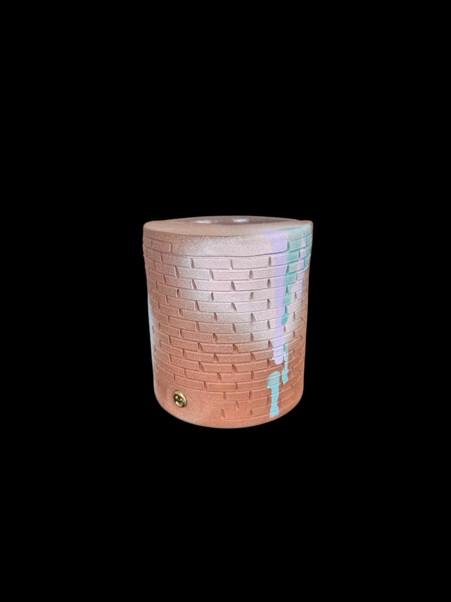 Hand Carved Brick Graffiti Travel Mug
