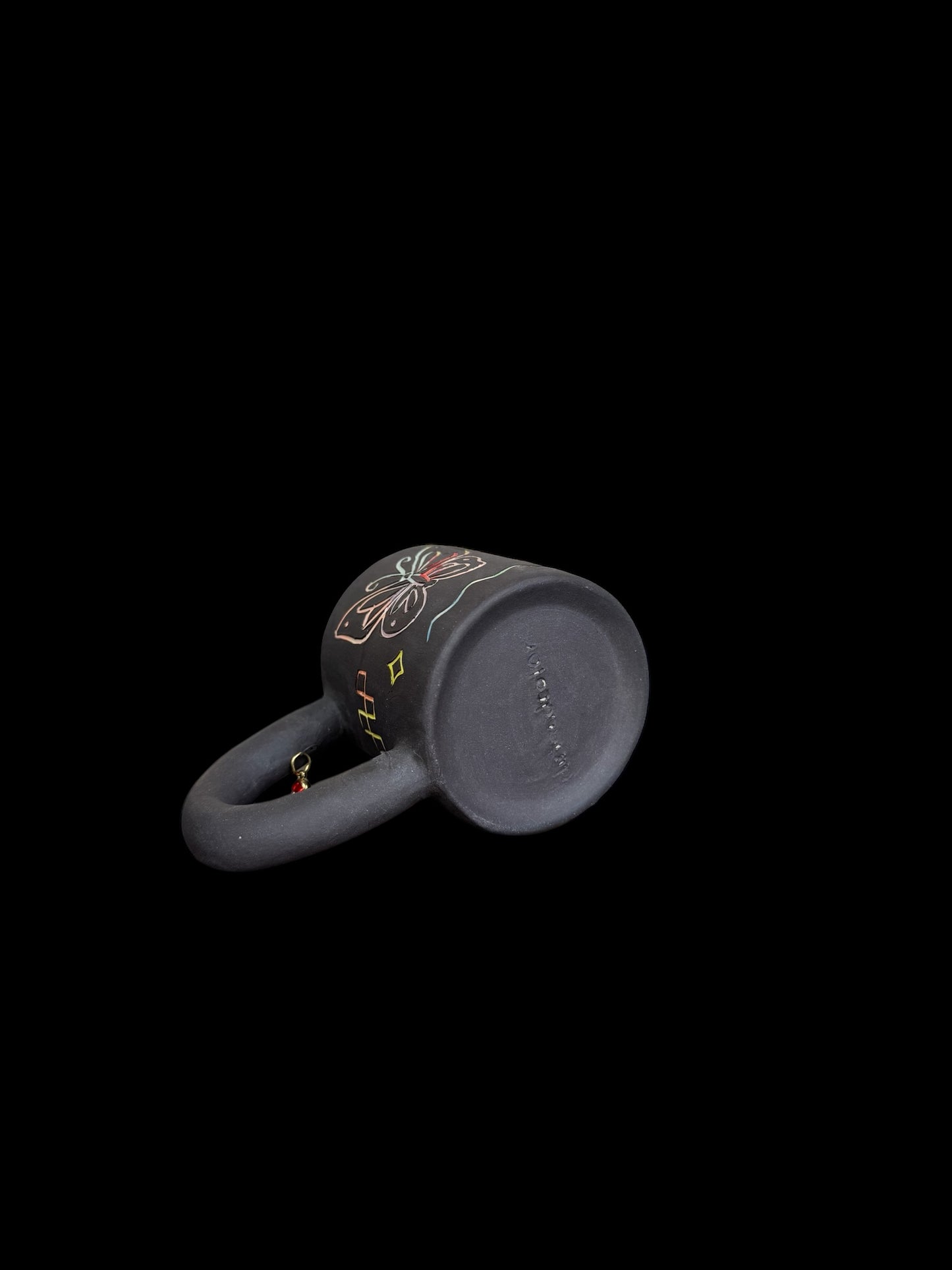 Scratch Art Carved Espresso Mug