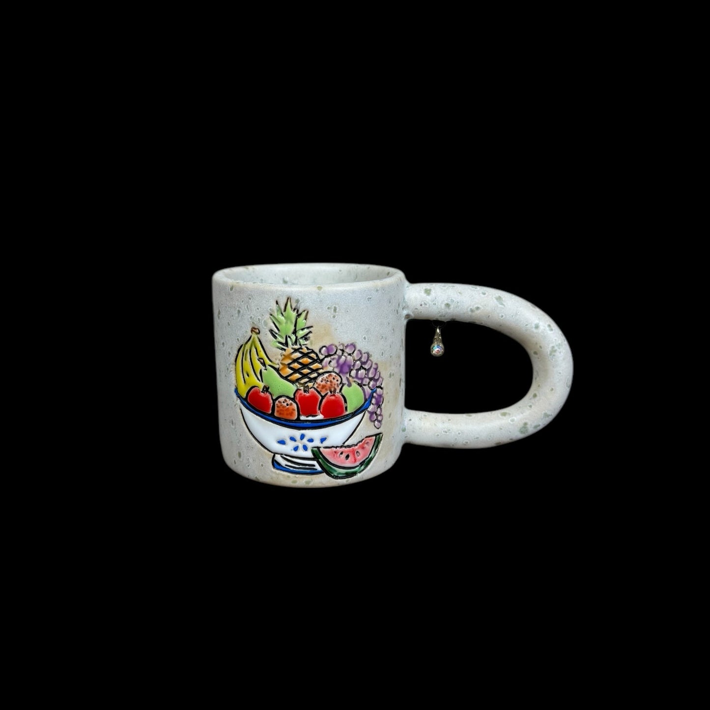 Fruit Bowl Carving Espresso Mug