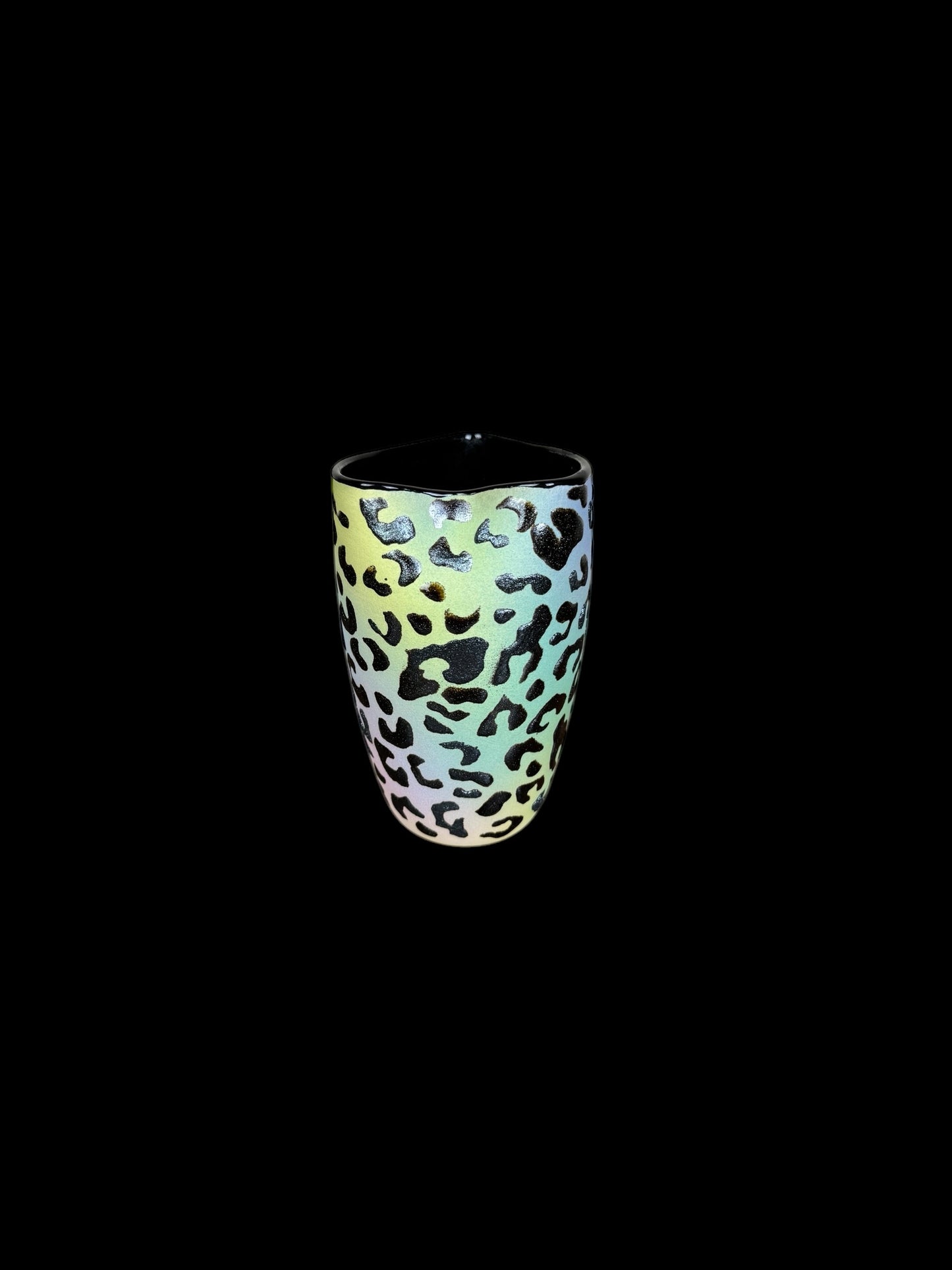 Cheetah Print Gradient Heart Shaped Tumbler