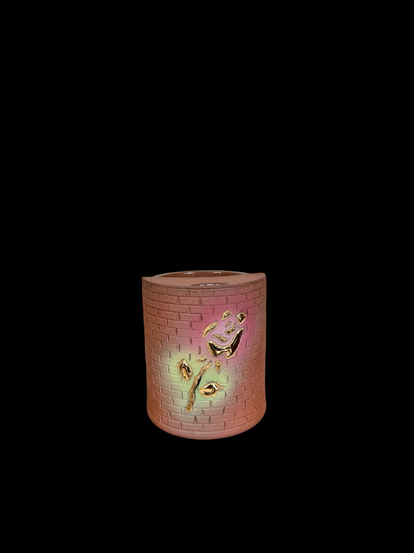 Gold Rose Brick Travel Mug