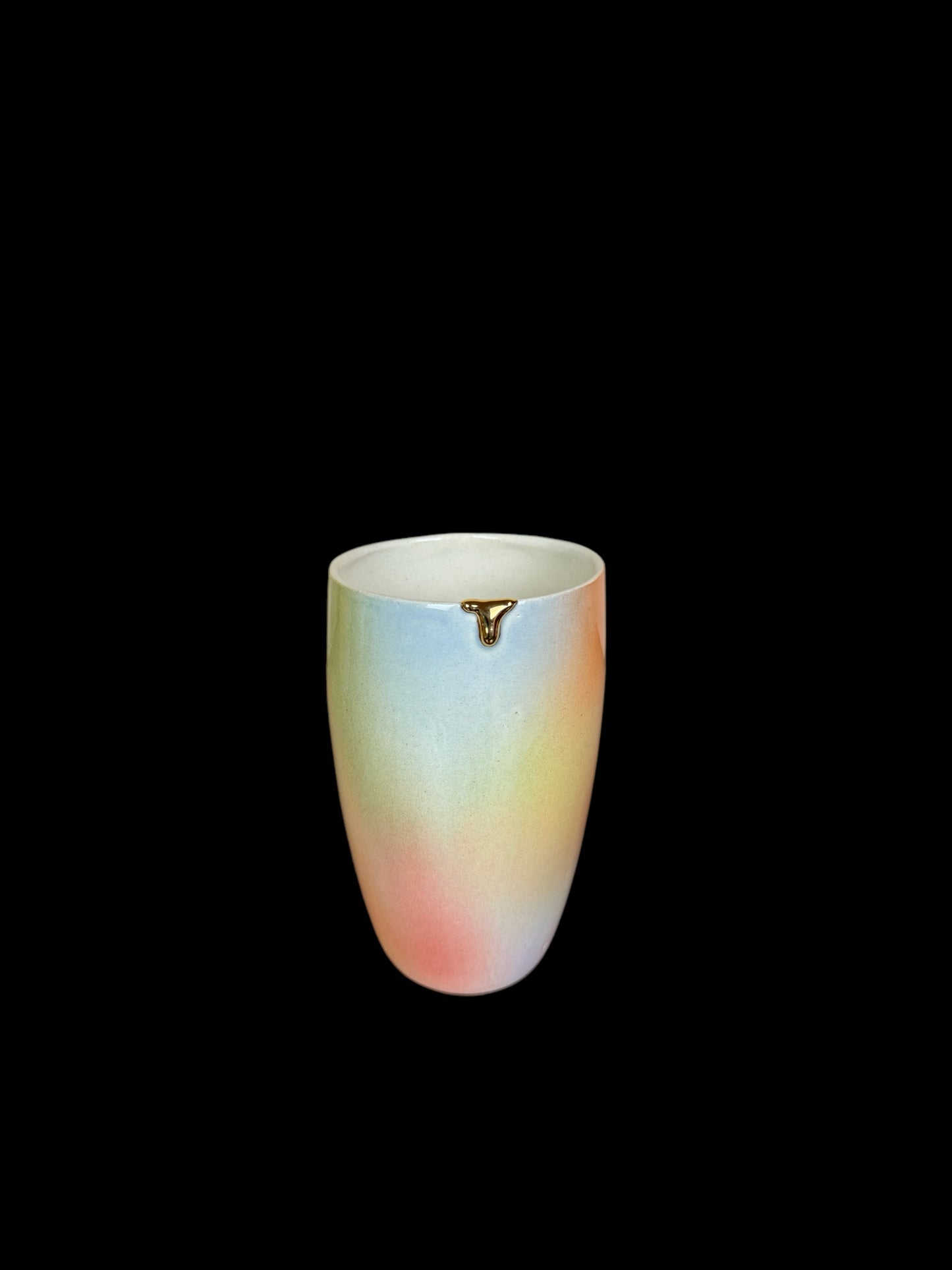 Gold Drip Airbrushed Tumbler