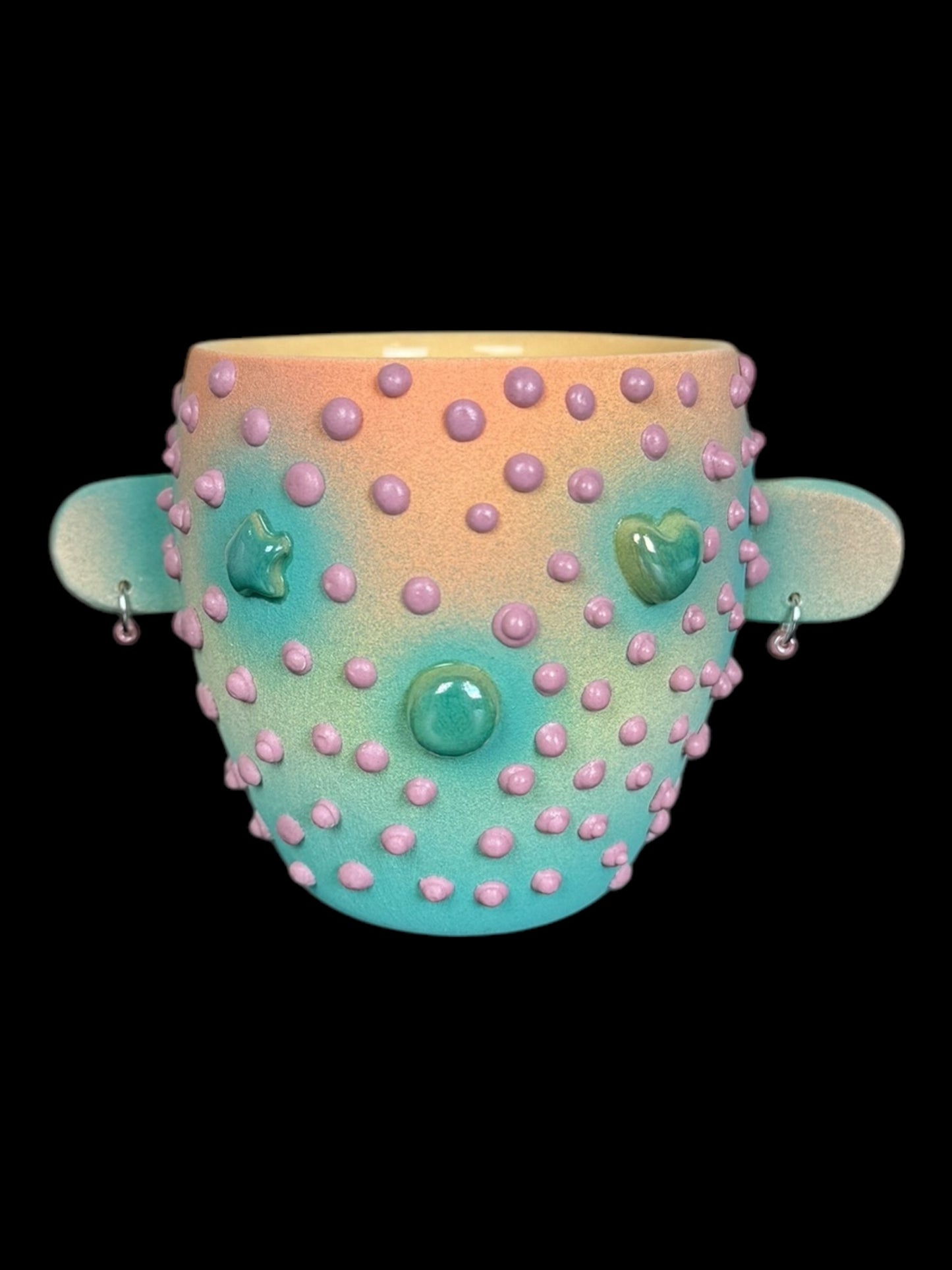 Gloopy Espresso Cup with Earrings