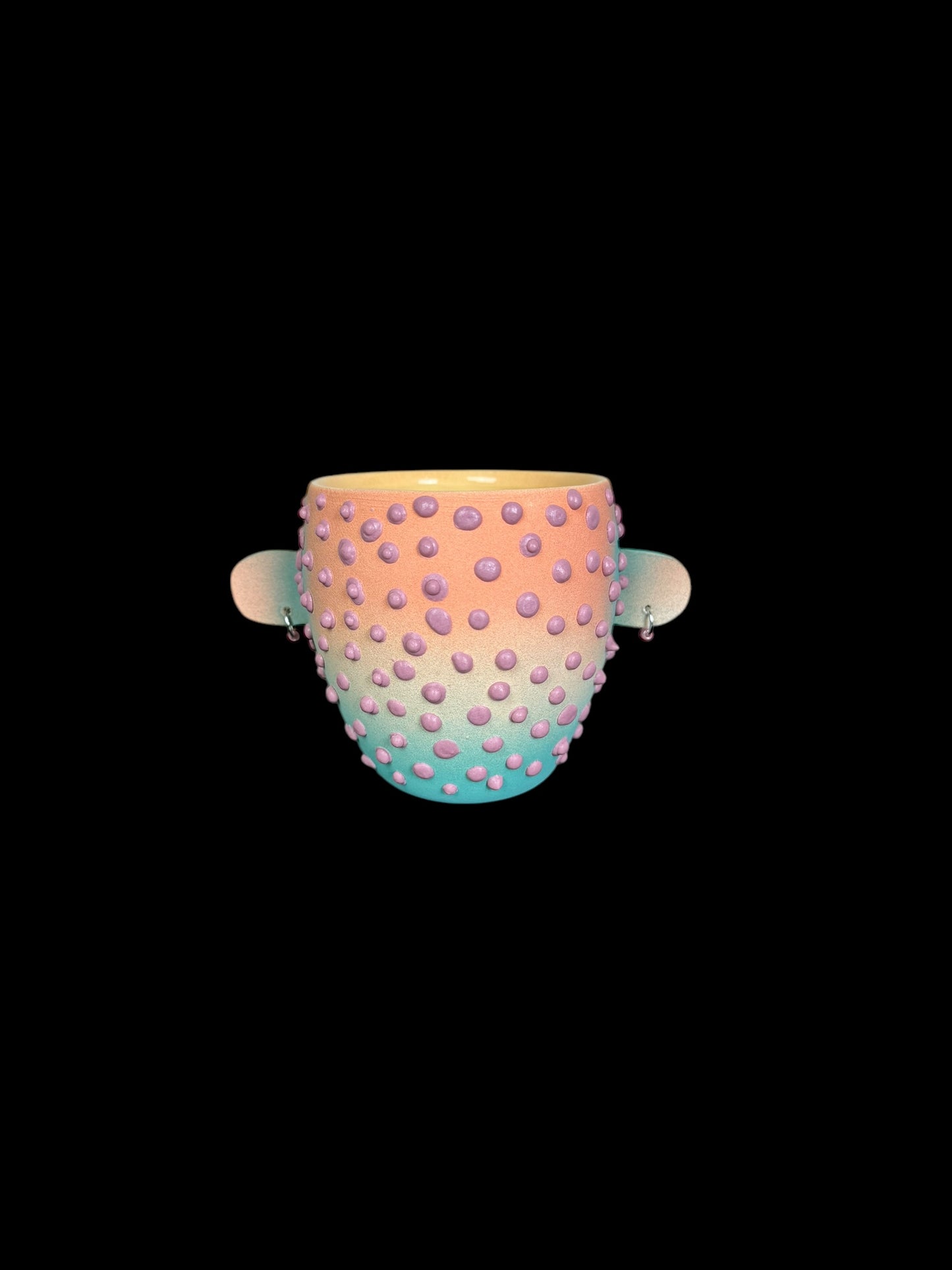 Gloopy Espresso Cup with Earrings