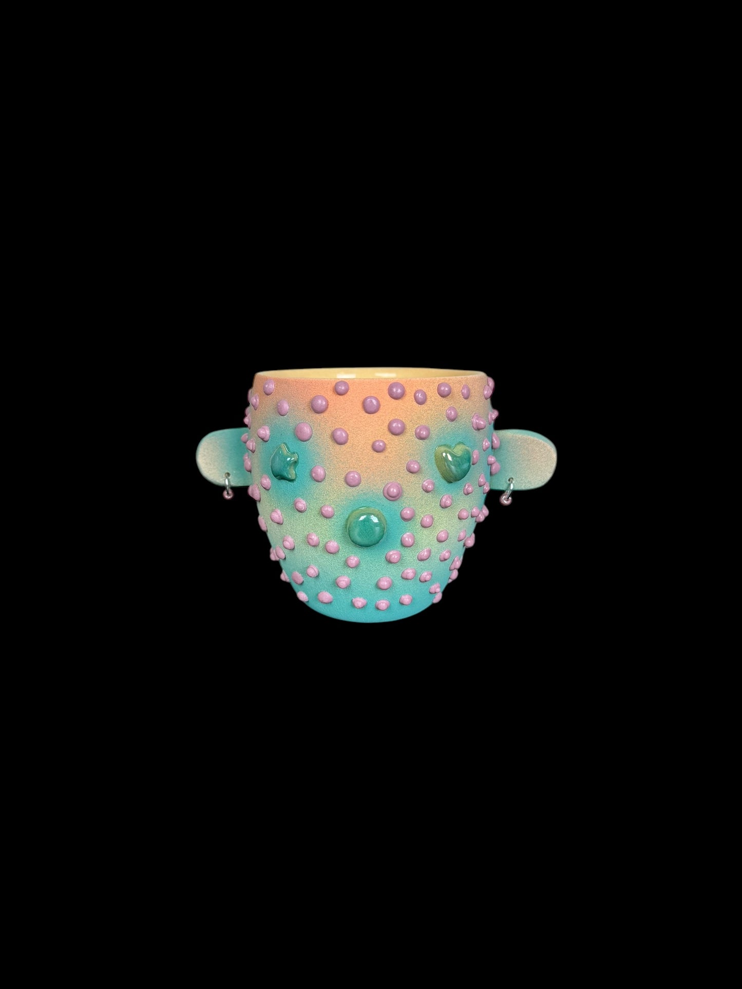 Gloopy Espresso Cup with Earrings