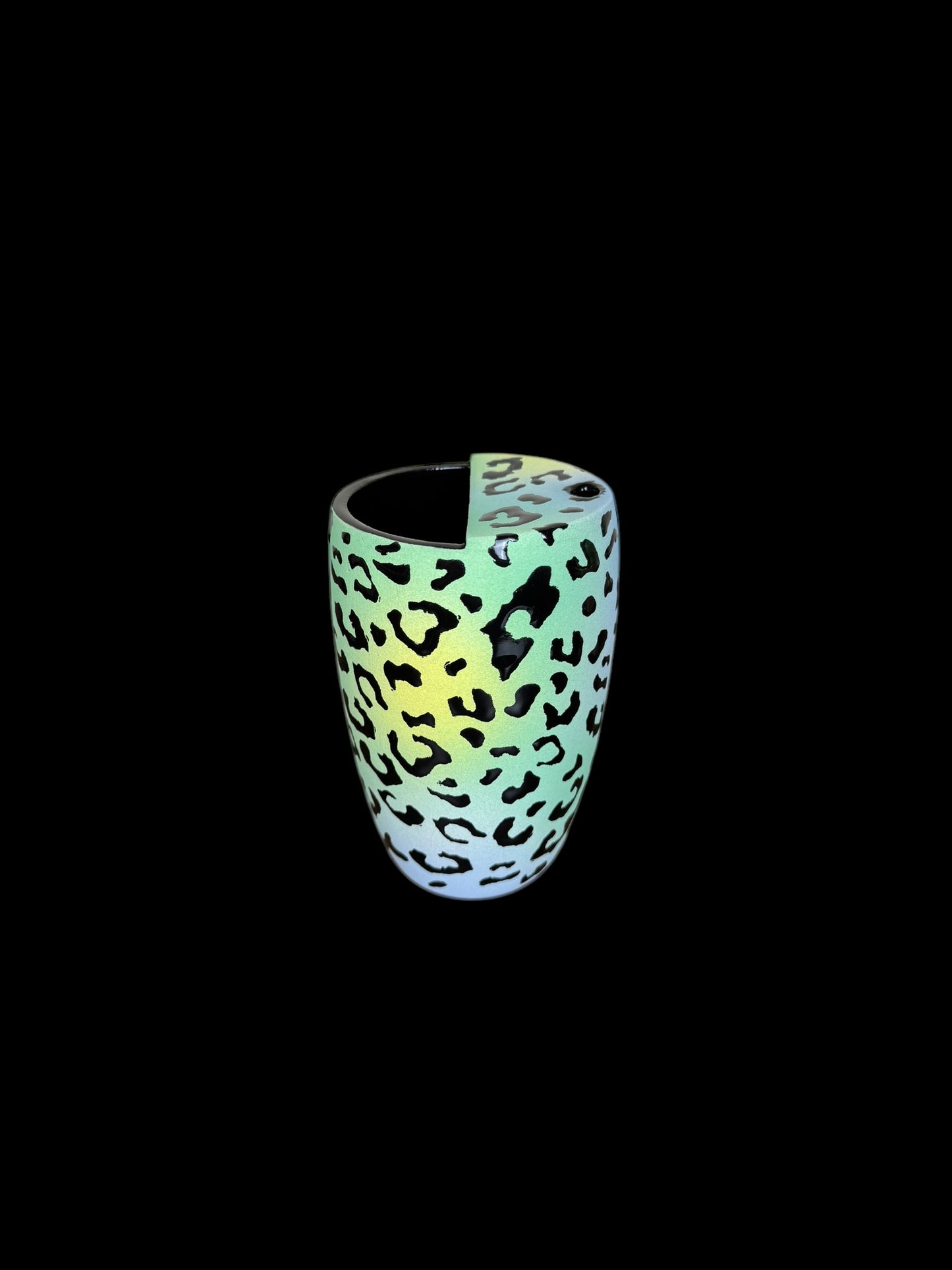 Cheetah Print Tall Travel Mug