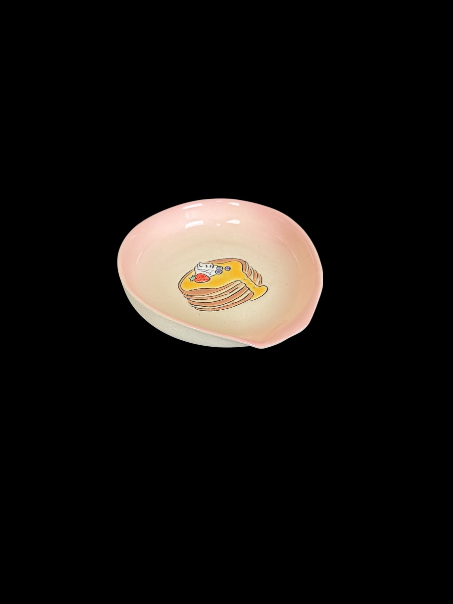 Short Stack Carved Pancake Spoon Rest
