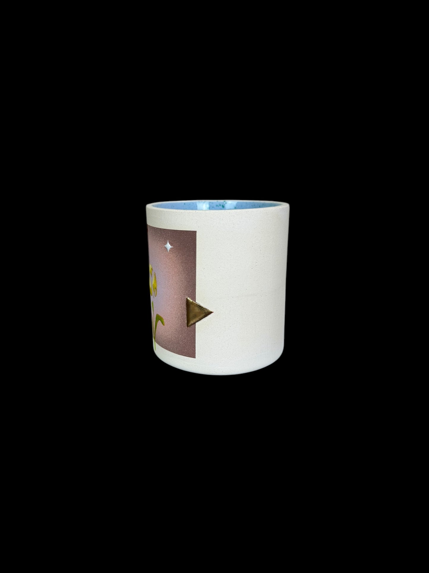 Airbrushed Tulip Cup with Stickers