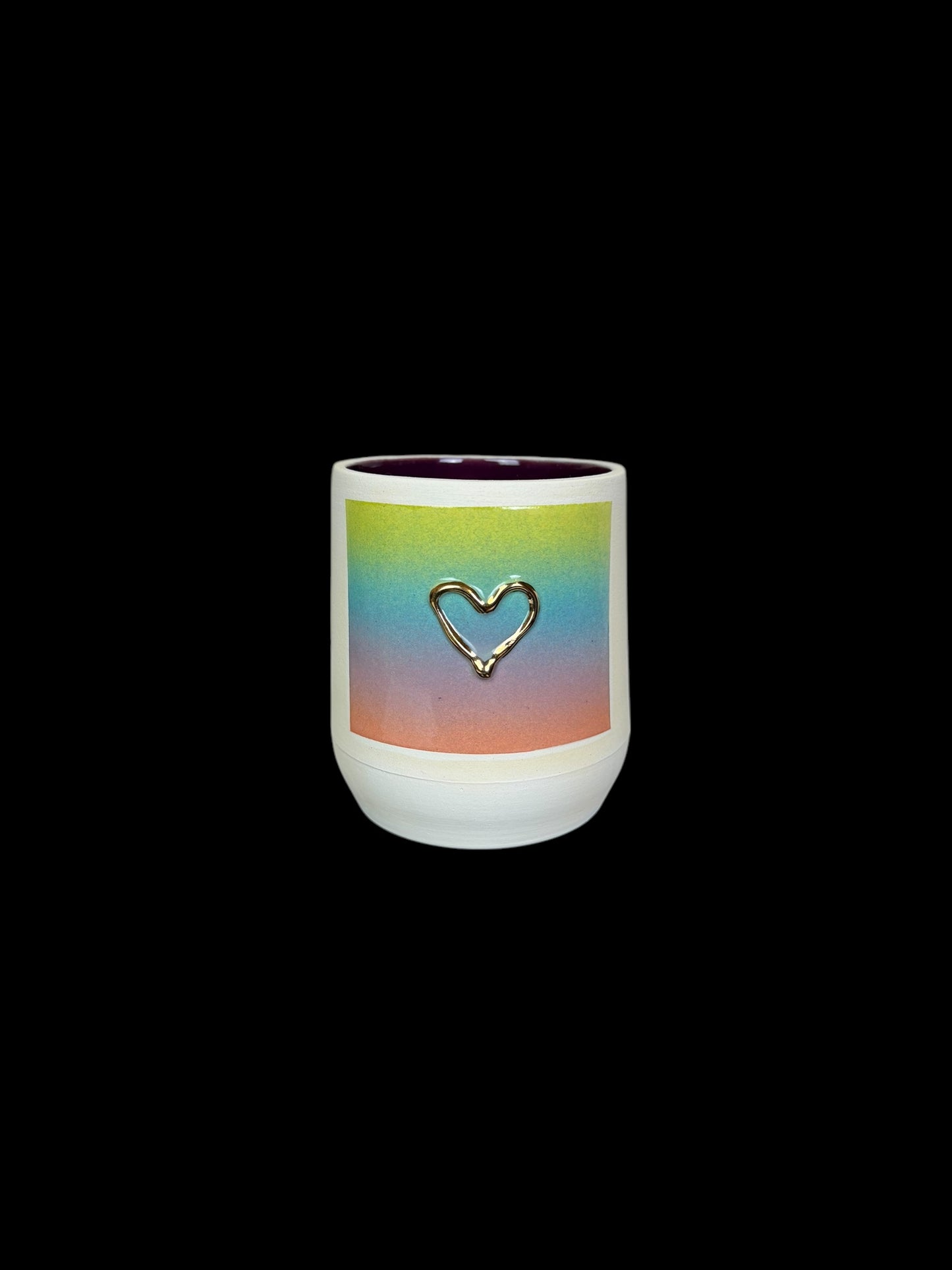 Gold Heart Wine Cup