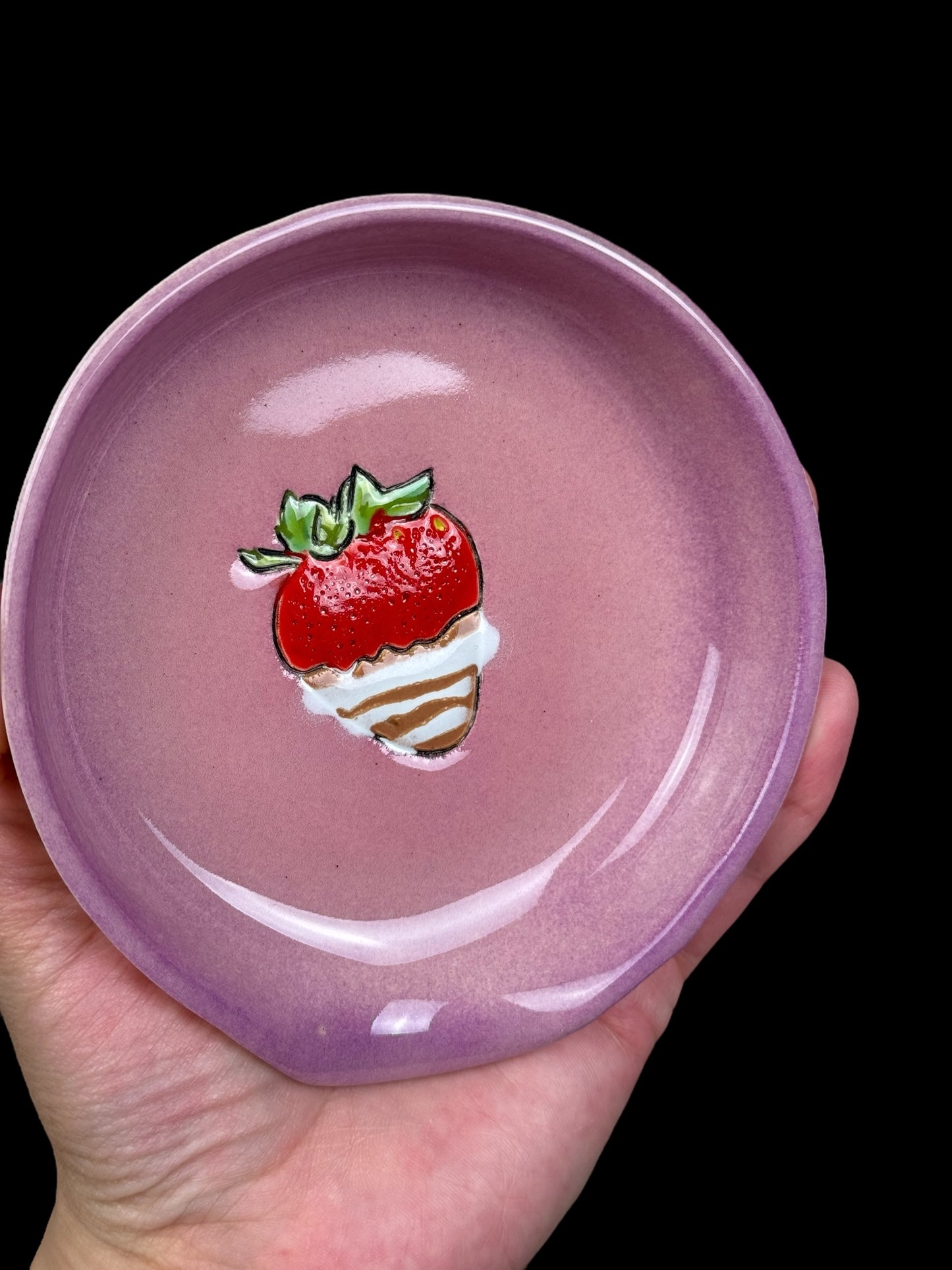Dipped Strawberry Carving Spoon Rest