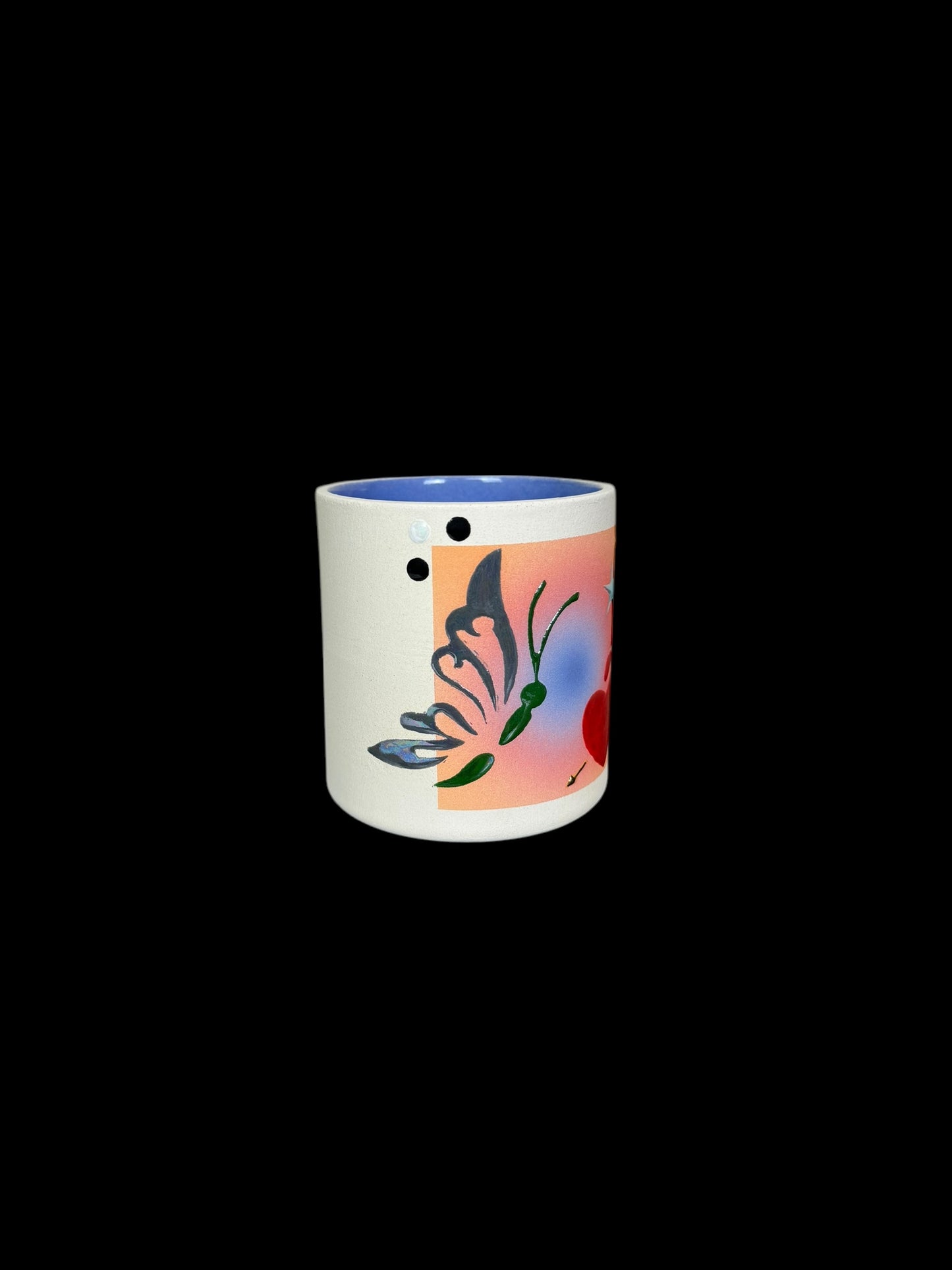 Gradient Airbrushed Cup with Stickers