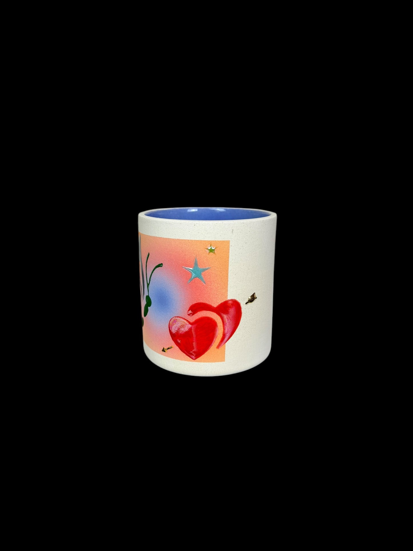 Gradient Airbrushed Cup with Stickers