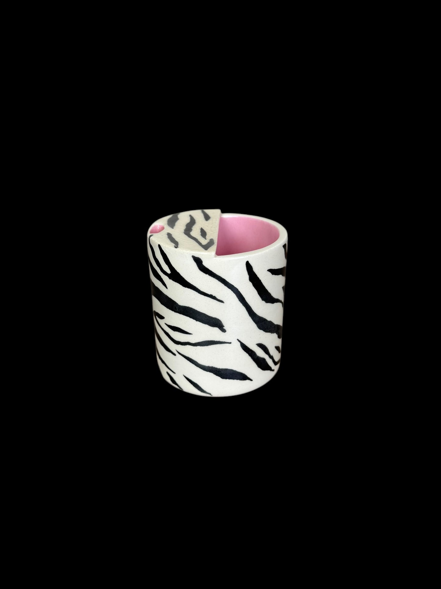 Zebra Print Travel Mug