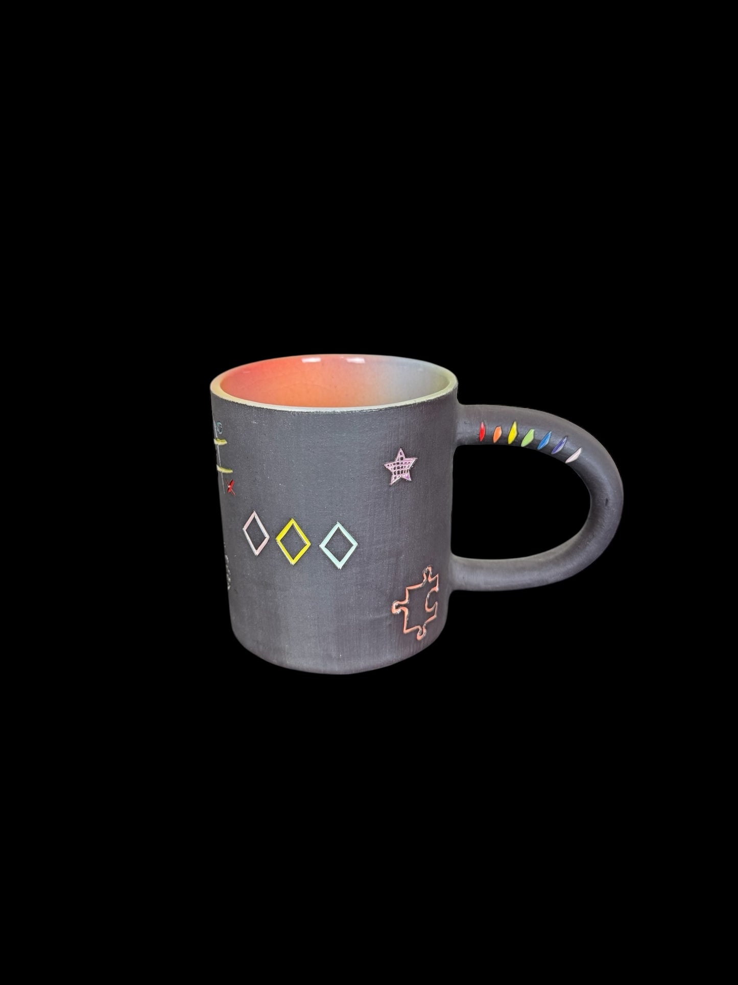 Scratch Art Carved Espresso Mug#2