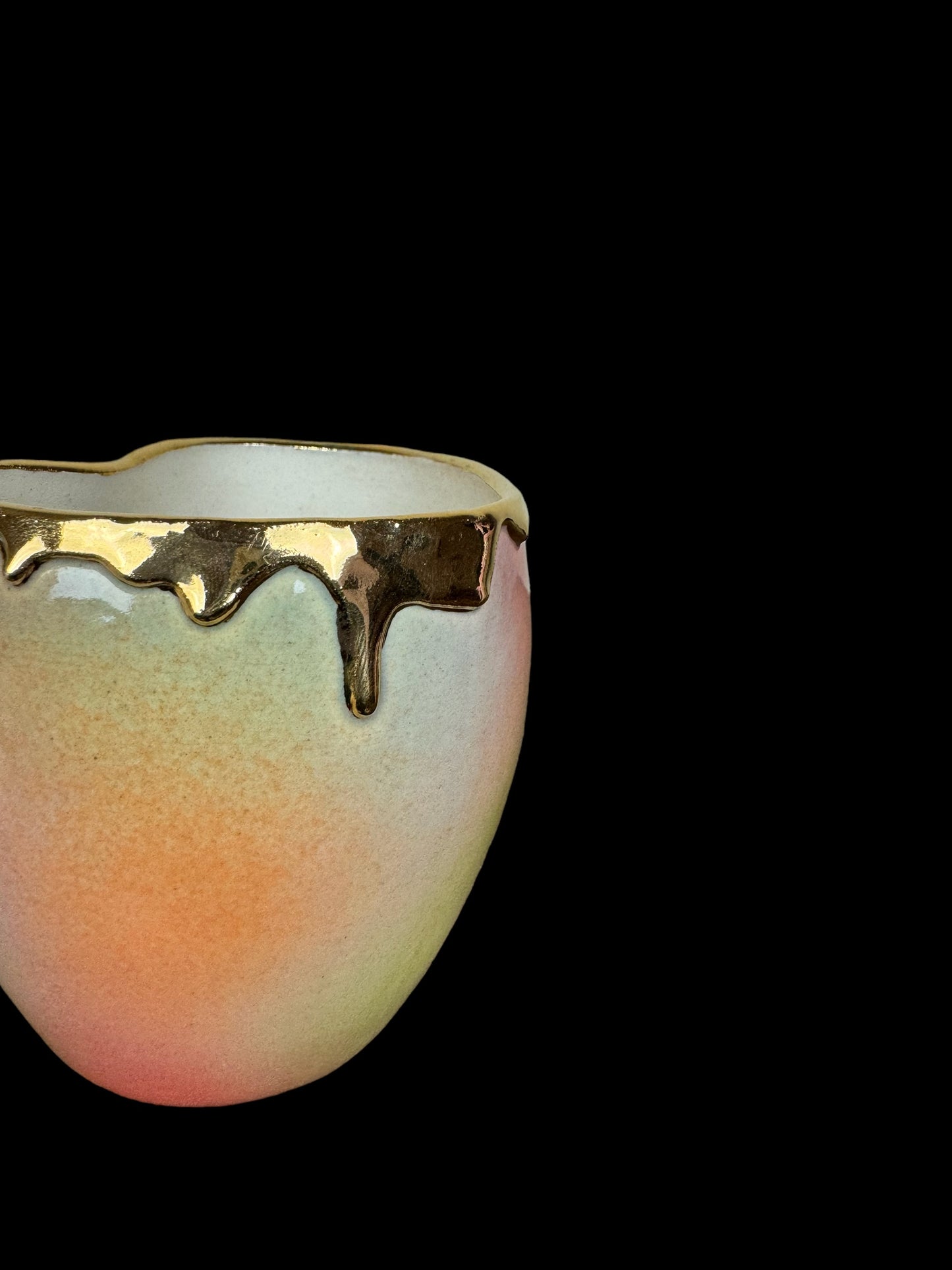 Dripping In Gold | Heart Espresso Cup