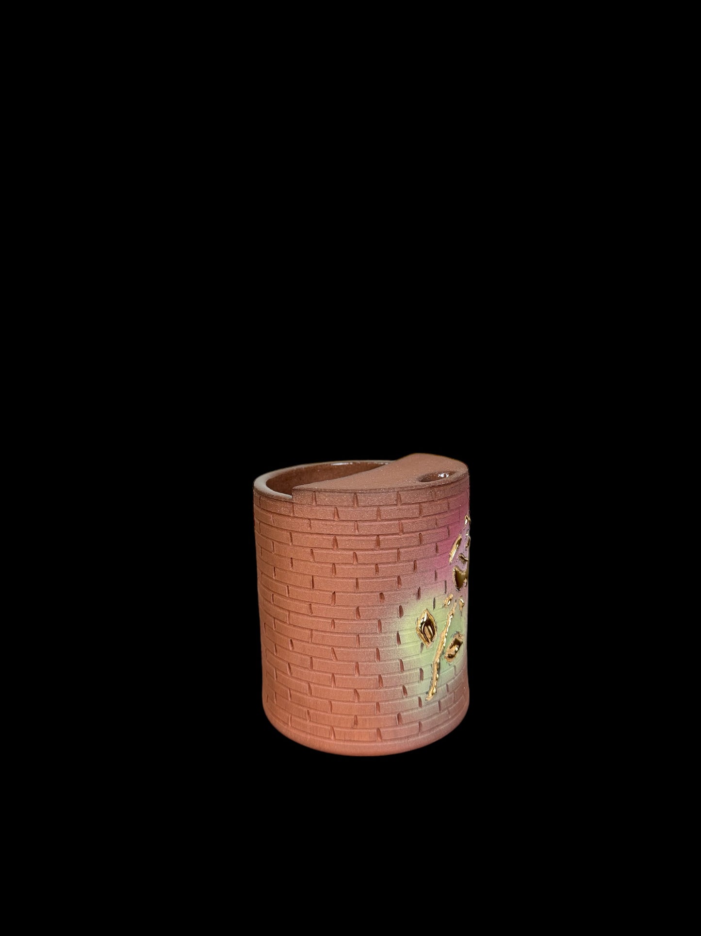 Gold Rose Brick Travel Mug