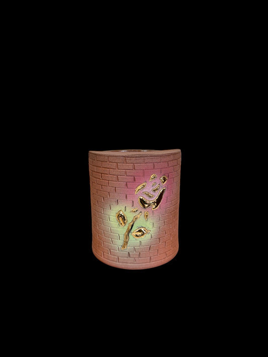 Gold Rose Brick Travel Mug